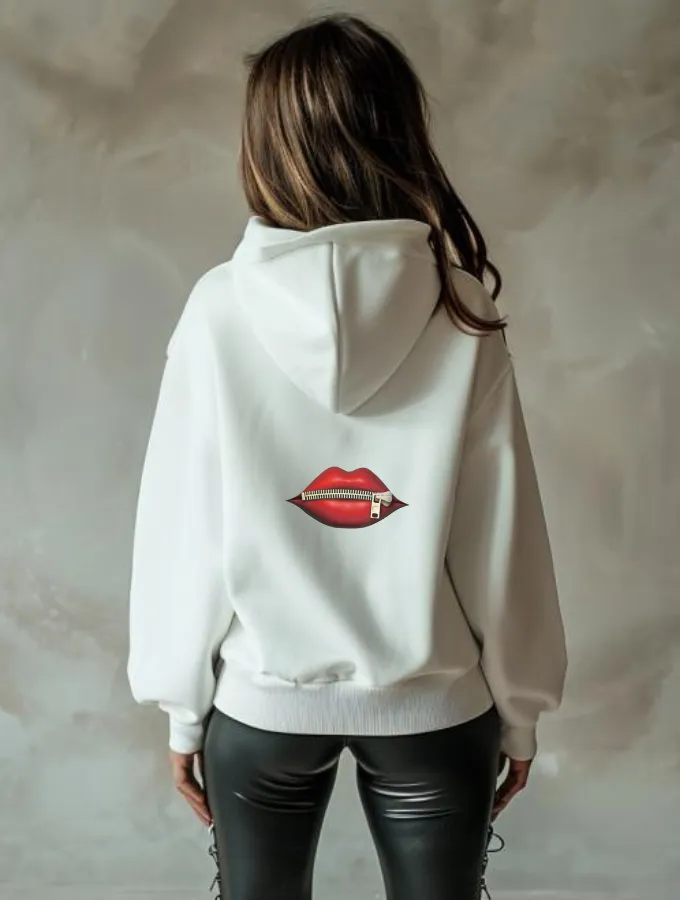 ZIP IT HOODIE - WHITE